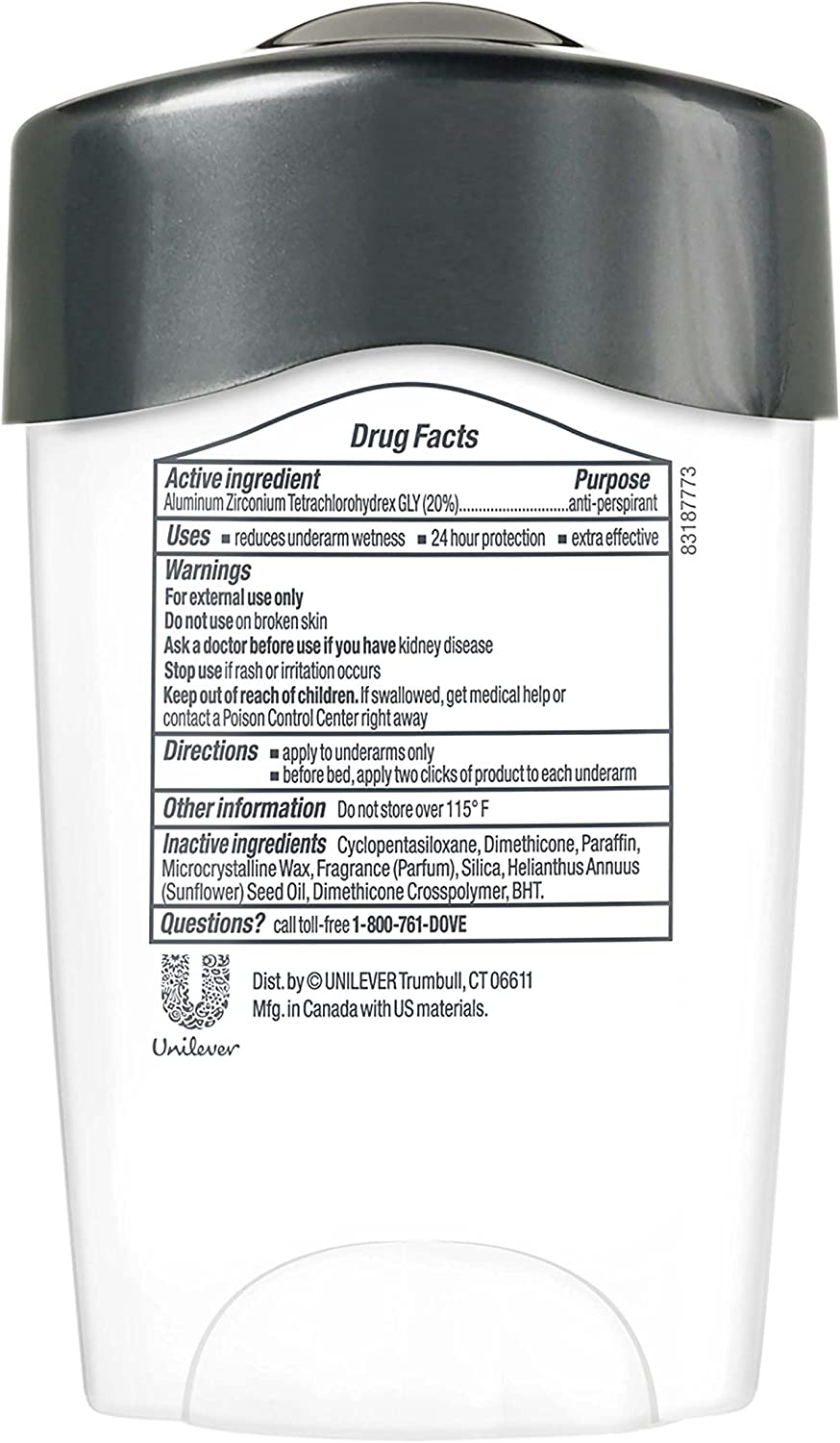 Dove Men+Care Clinical Protection Antiperspirant Clean Comfort 1.7 oz - Image 2
